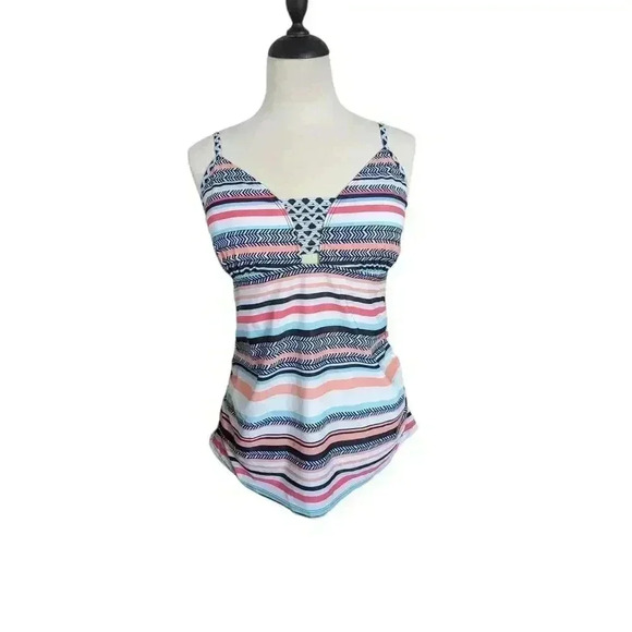 New Striped Tankini Size XL - Picture 1 of 6